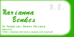 marianna benkes business card